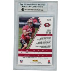 George Kittle Signed 2017 Panini Phoenix #195 Trading Card Slab Beckett 46445