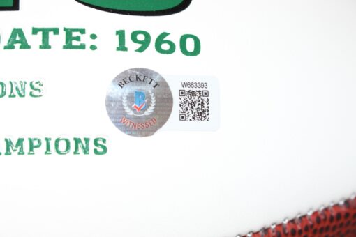 Joe Klecko Autographed/Signed New York Jets Logo Football BAS