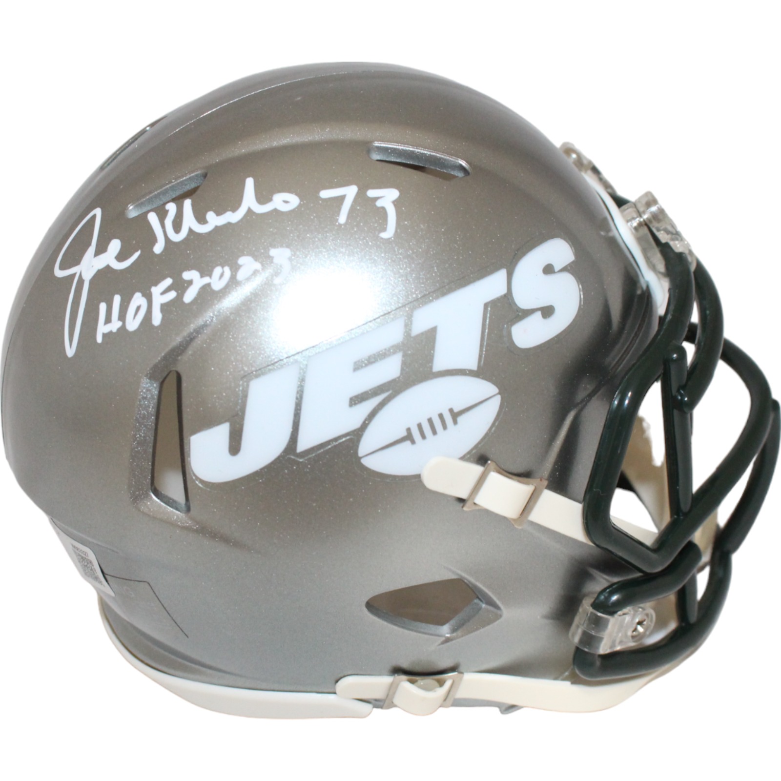 Joe Klecko Autographed/Signed New York Jets Flash Mini Helmet Beckett 