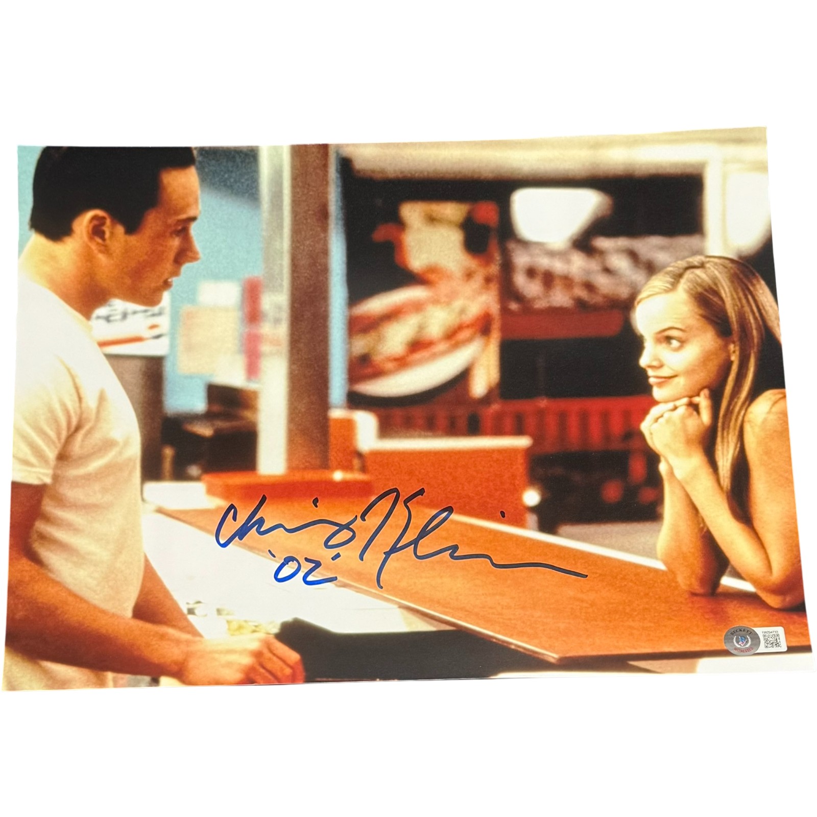 Chris Klein Autographed/Signed American Pie 11x14 Photo Oz Beckett 54332