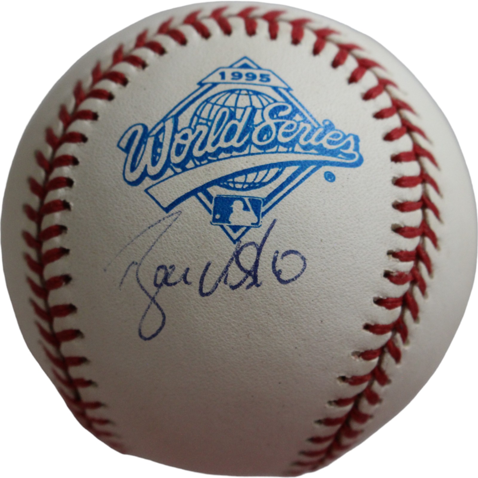 Ryan Klesko Autographed 1995 World Series Baseball Beckett 44337