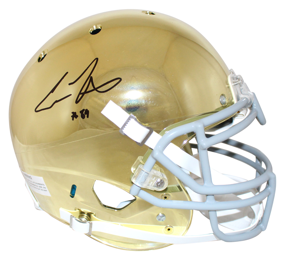Cole Kmet Autographed Notre Dame Fighting Irish Authentic Helmet BAS 28176