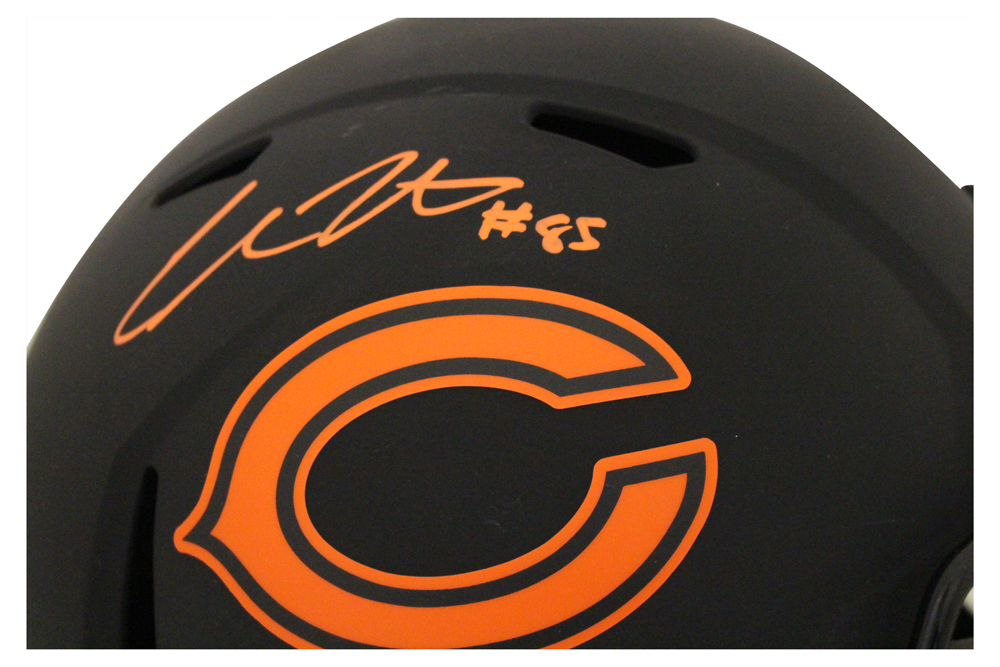 Cole Kmet Autographed/Signed Chicago Bears F/S Eclipse Helmet BAS 28173