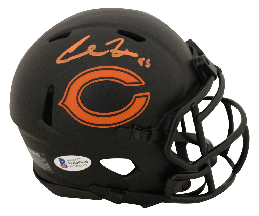 Cole Kmet Autographed/Signed Chicago Bears Eclipse Mini Helmet BAS 28171