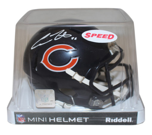 Cole Kmet Autographed/Signed Chicago Bears Speed Mini Helmet Beckett