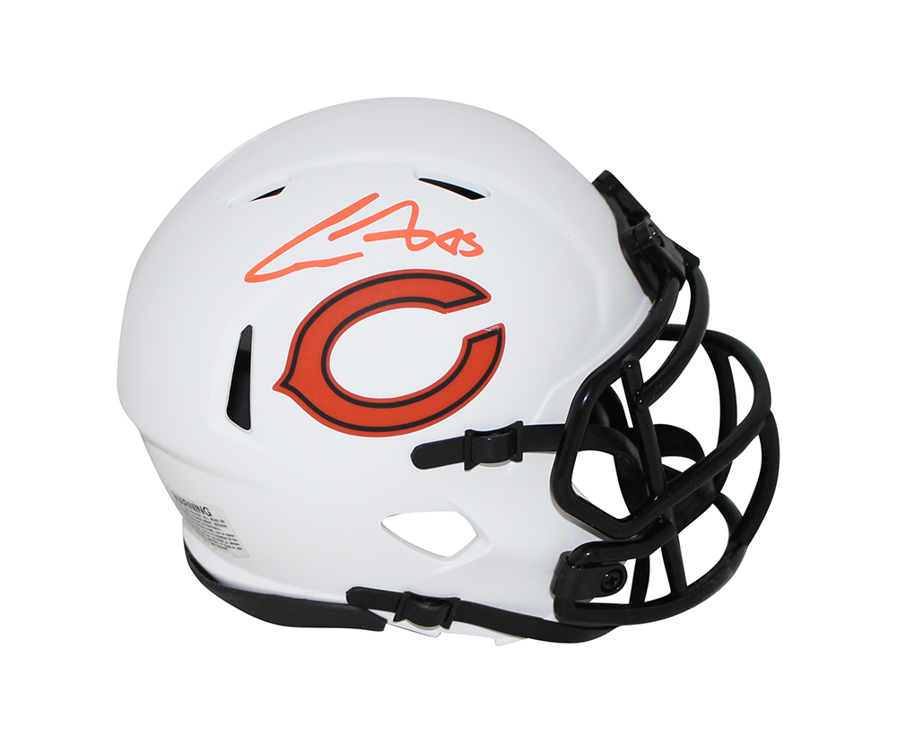 Cole Kmet Autographed/Signed Chicago Bears Lunar Speed Mini Helmet BAS