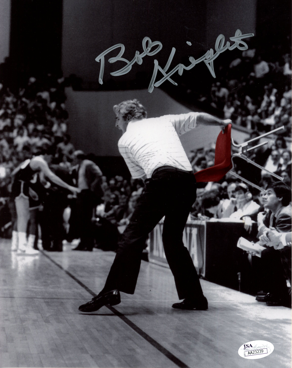 Bob Knight Autographed/Signed Indiana Hoosiers 8x10 Photo JSA