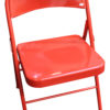 Bob Knight & Phil Bova Autographed Indiana Hoosiers Red Folding Chair BAS 26604
