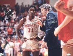 Bobby Knight Isiah Thomas Autographed Indiana Hoosiers 16x20 Photo Beckett 55296