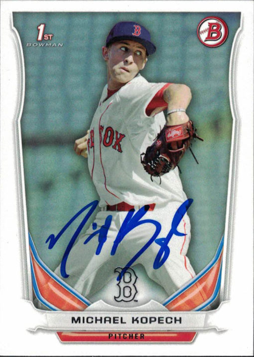 Michael Kopech Autographed Chicago White Sox 2014 Bowman Rookie Card 24693