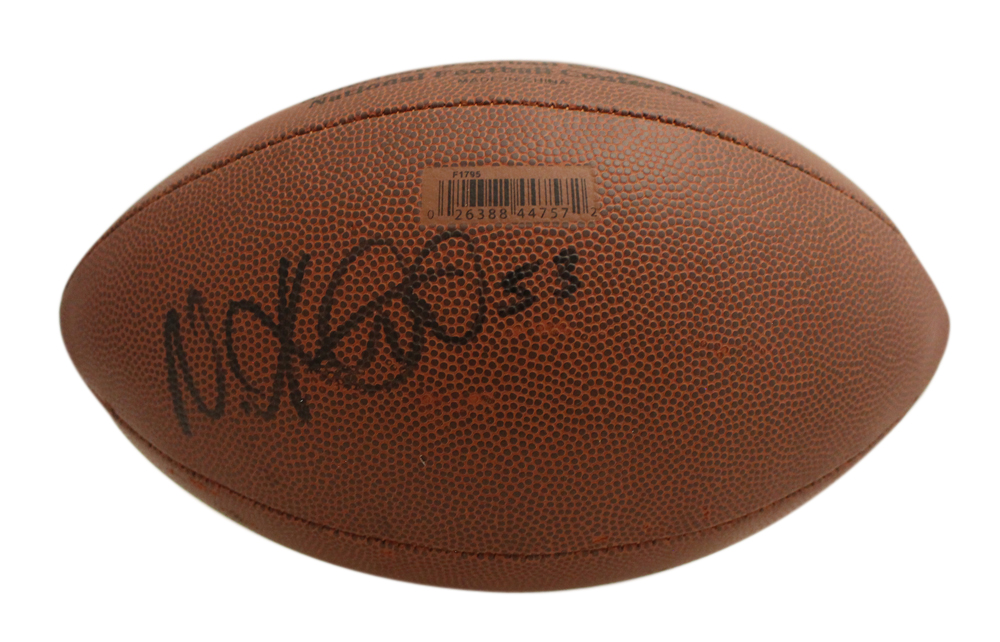 Niko Koutouvides Autographed Denver Broncos Super Grip Football Beckett