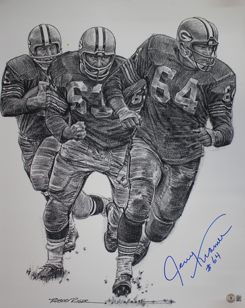 Jerry Kramer Autographed Green Bay Packers 16x20 Photo Beckett BAS