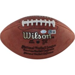 Paul Krause Signed Minnesota Vikings 98 HOF Game Football Deflate Beckett 54986