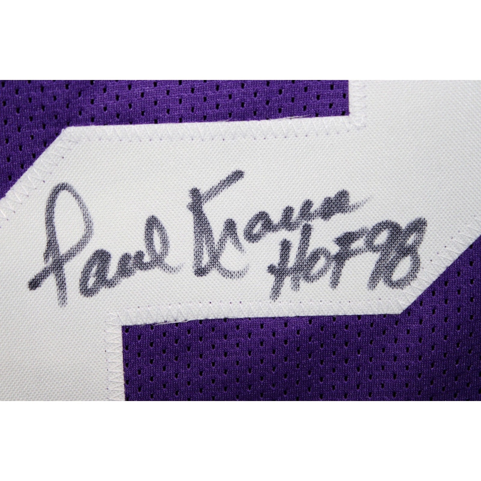 Paul Krause Autographed Pro Style Jersey Purple Size XL HOF James Spence 58789 2 Paul Krause Autographed Pro Style Jersey Purple Size XL HOF James Spence 58789