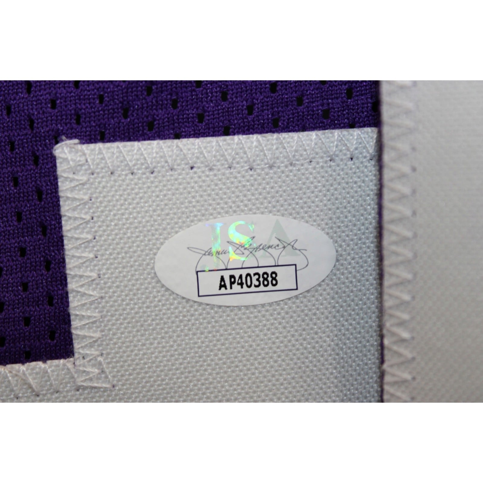 Paul Krause Autographed Pro Style Jersey Purple Size XL HOF James Spence 58789 3 Paul Krause Autographed Pro Style Jersey Purple Size XL HOF James Spence 58789