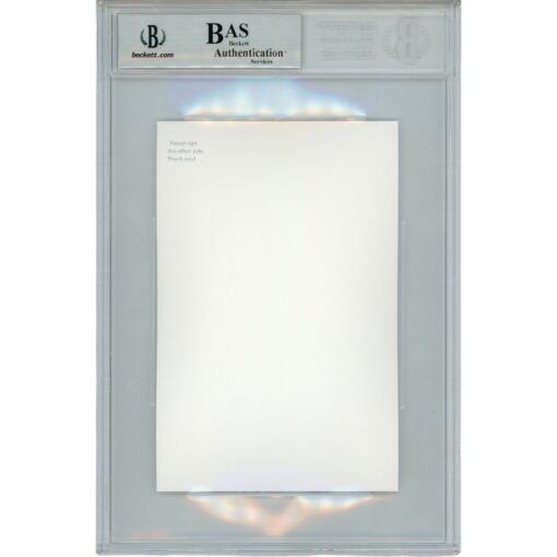 Bert Kreischer Autographed/SIgned 4x6 Card Slabbed The Machine Beckett 46668