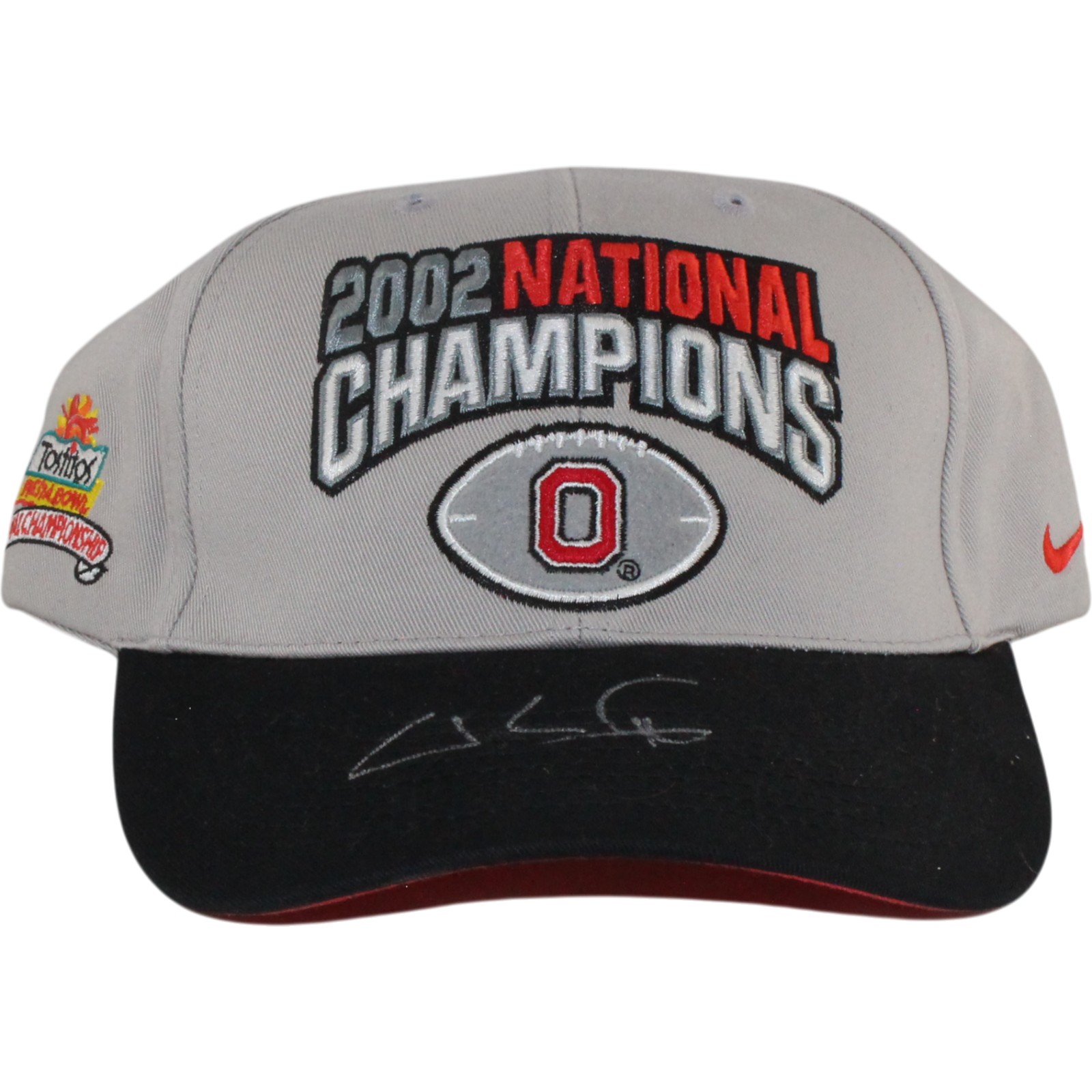 Craig Krenzel Signed Ohio State Buckeyes 2002 Natonal Champs Hat Beckett 55004