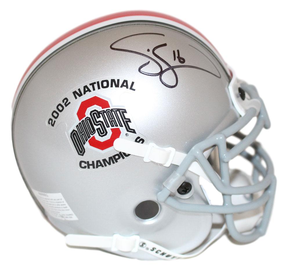 Craig Krenzel Signed Ohio State Buckeyes 2002 National Champs Mini Helmet 20970