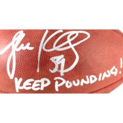 Luke Kuechly Autographed Carolina Panthers NFL Football Keep Pounding BAS 51820