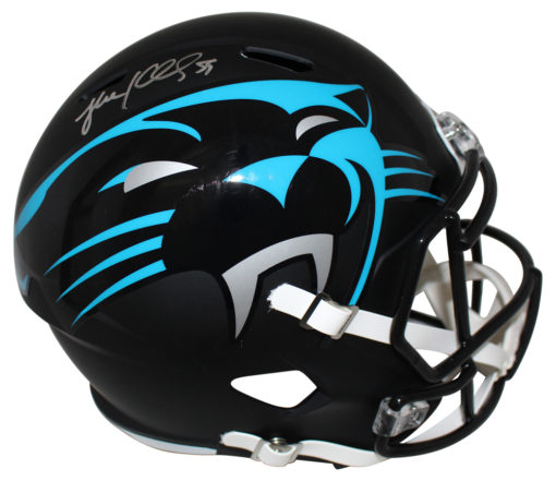 Luke Kuechly Autographed Carolina Panthers AMP Replica Helmet BAS 25470