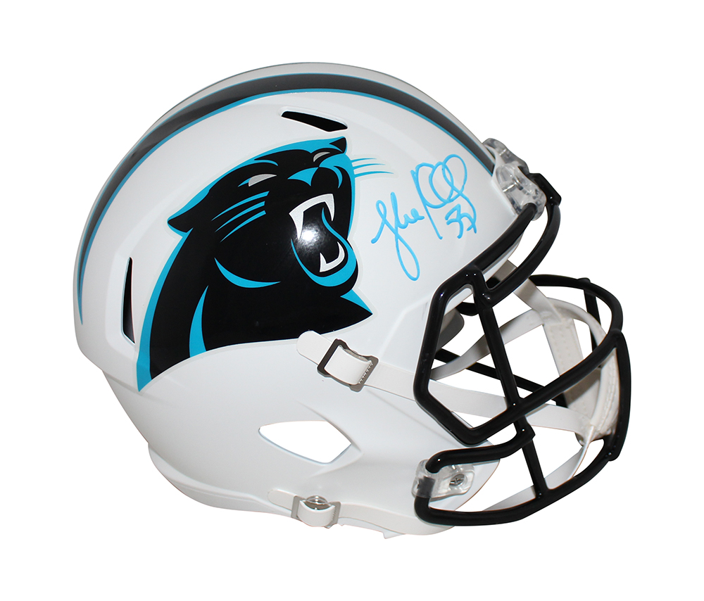 Luke Kuechly Autographed Carolina Panthers F/S Flat White Helmet BAS