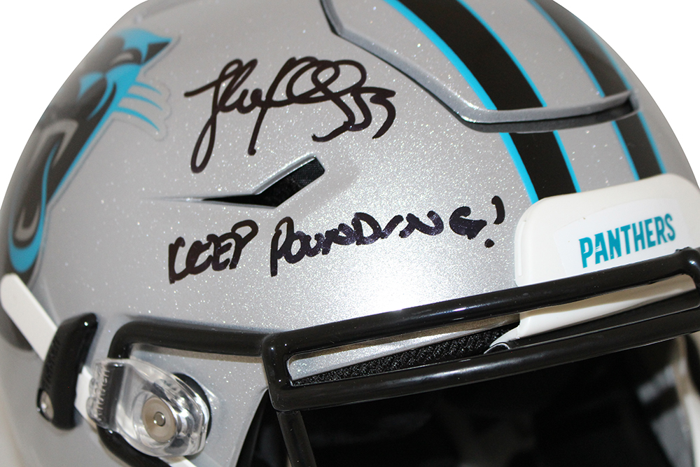Luke Kuechly Signed Carolina Panthers Authentic Speed Flex Helmet BAS 28272
