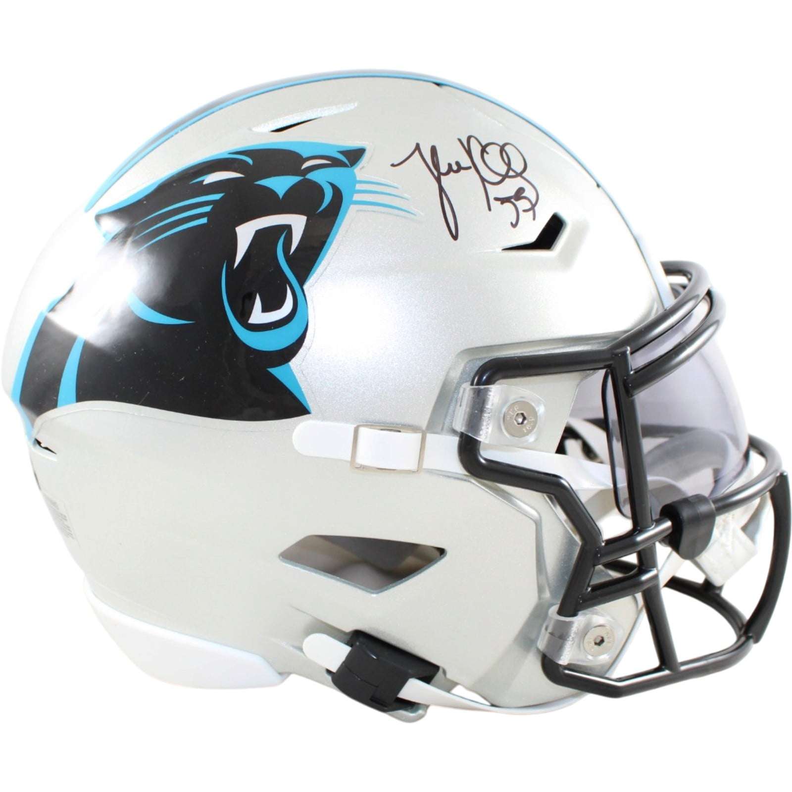 Luke Kuechly Signed Carolina Panthers Mid-Size Midi Helmet Beckett Witness 58677