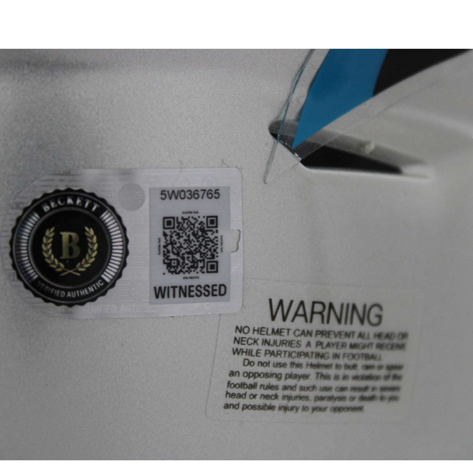Luke Kuechly Signed Carolina Panthers Mid-Size Midi Helmet Beckett Witness 58677 5 Luke Kuechly Signed Carolina Panthers Mid-Size Midi Helmet Beckett Witness 58677