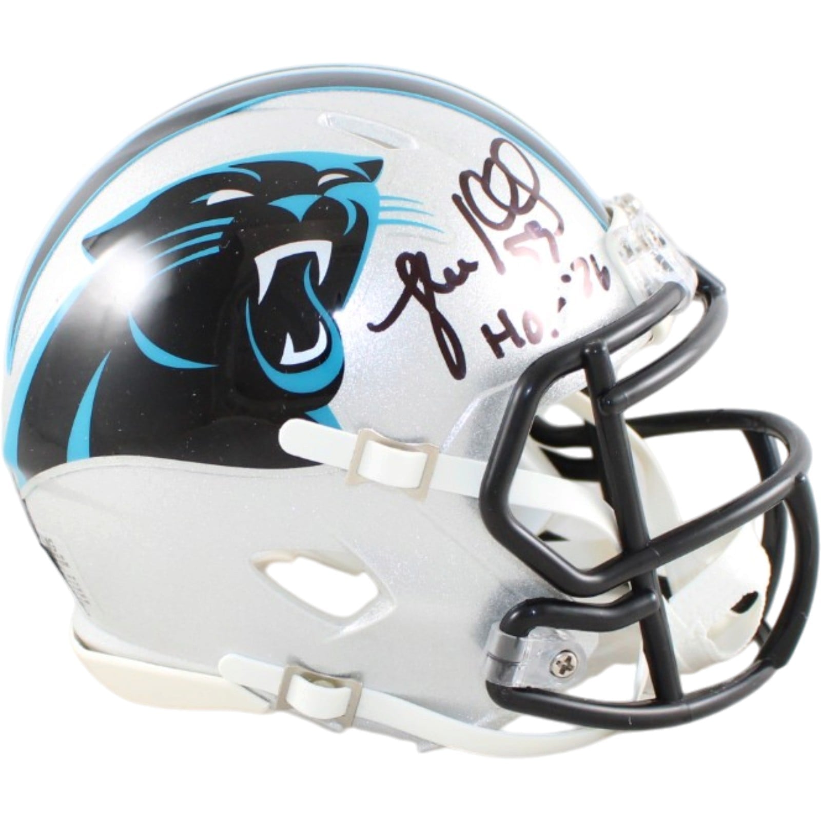 Luke Kuechly Autographed Carolina Panthers Mini Helmet W/HOF Beckett WIT 58684