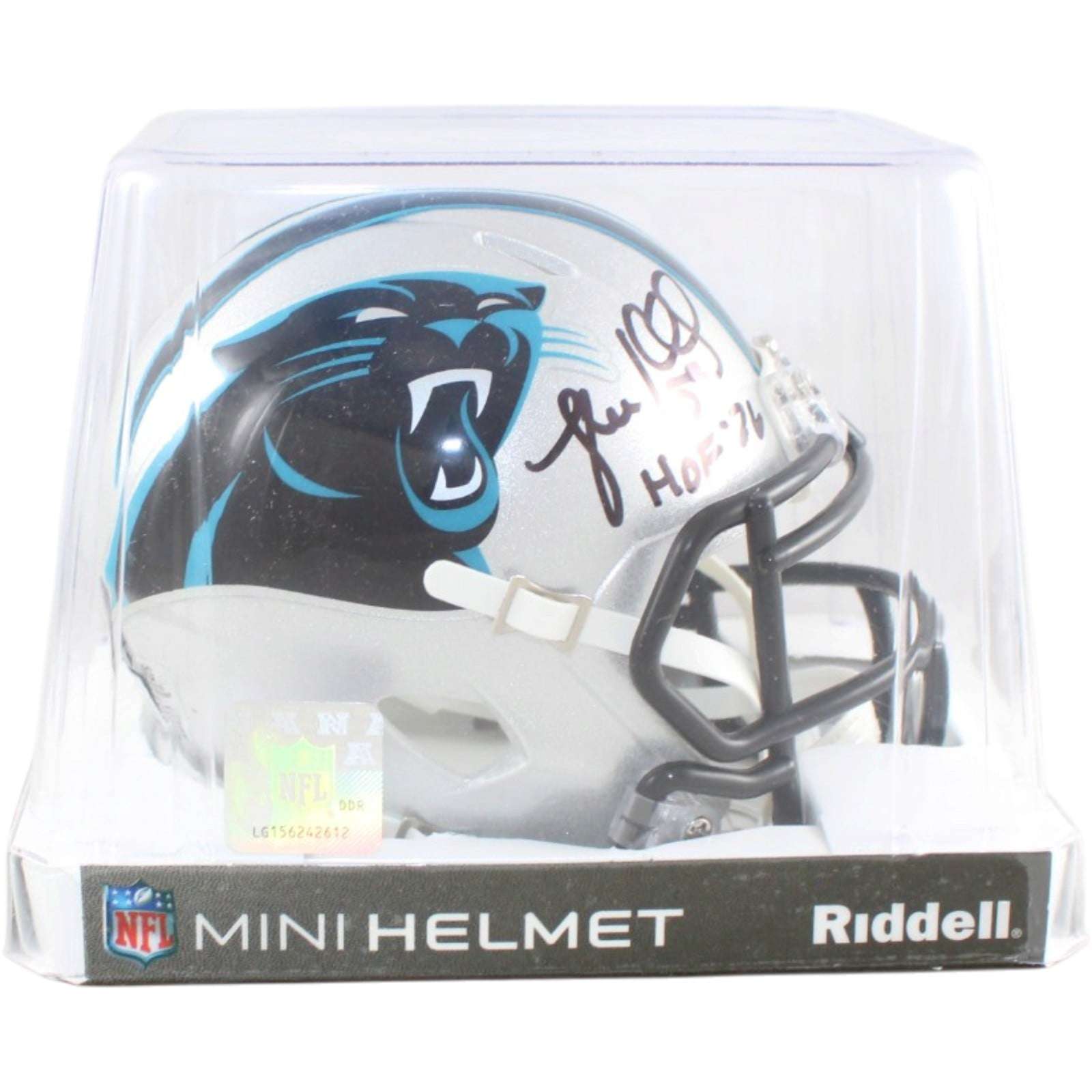 Luke Kuechly Autographed Carolina Panthers Mini Helmet W/HOF Beckett WIT 58684 5 Luke Kuechly Autographed Carolina Panthers Mini Helmet W/HOF Beckett WIT 58684