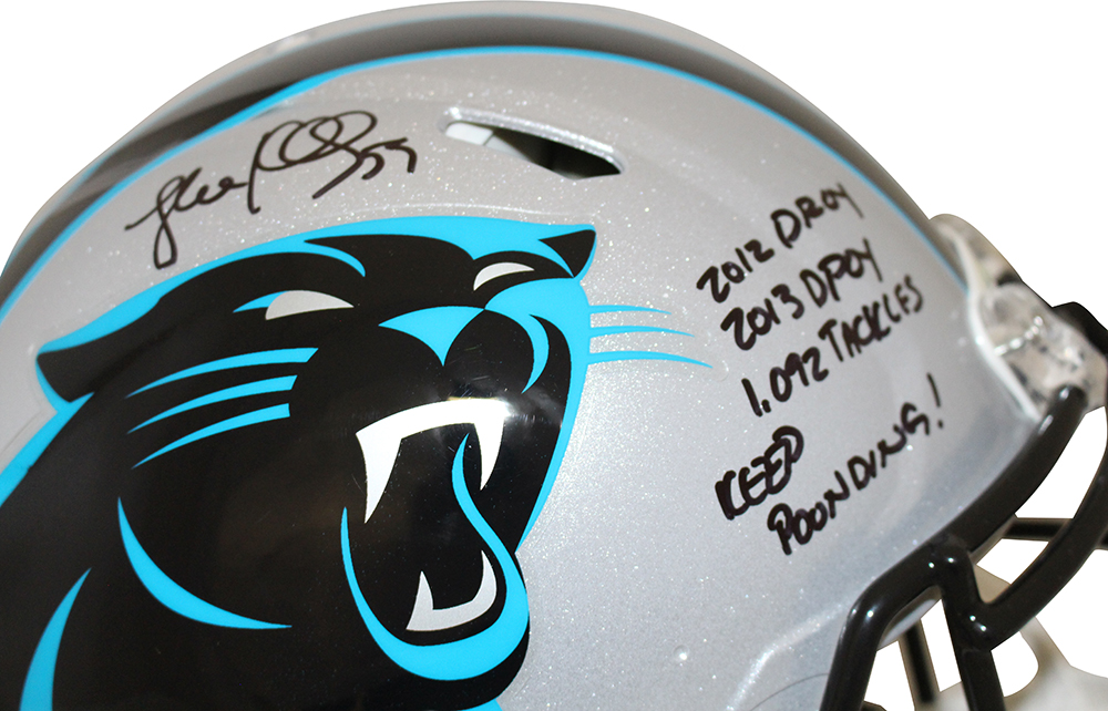 Luke Kuechly Autographed Carolina Panthers Authentic Speed Helmet BAS 28274