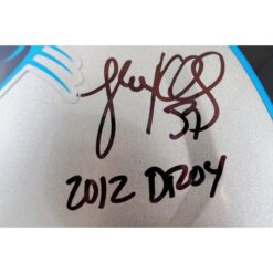 Luke Kuechly Autographed Carolina Panthers Pro Helmet 2012 DROY Beckett 51677
