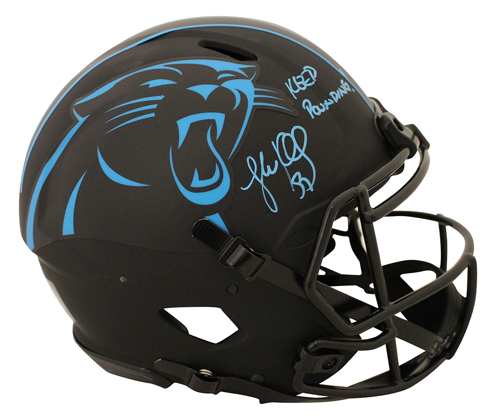 Luke Kuechly Autographed Carolina Panthers Authentic Eclipse Helmet BAS 28271