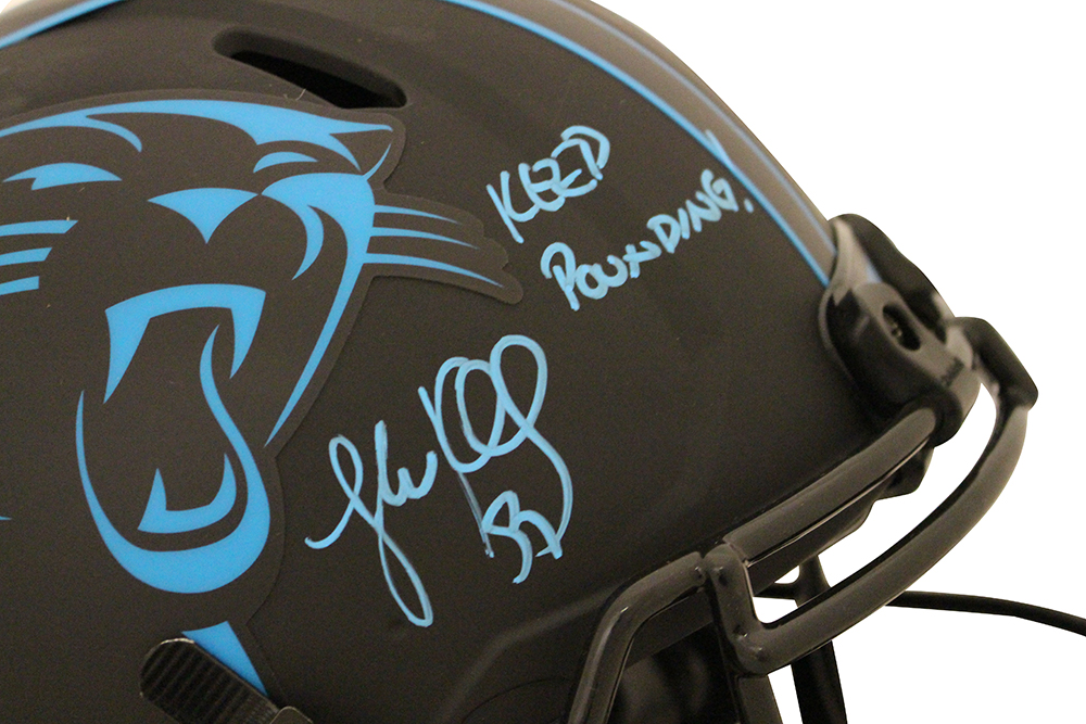 Luke Kuechly Autographed Carolina Panthers Authentic Eclipse Helmet BAS 28271