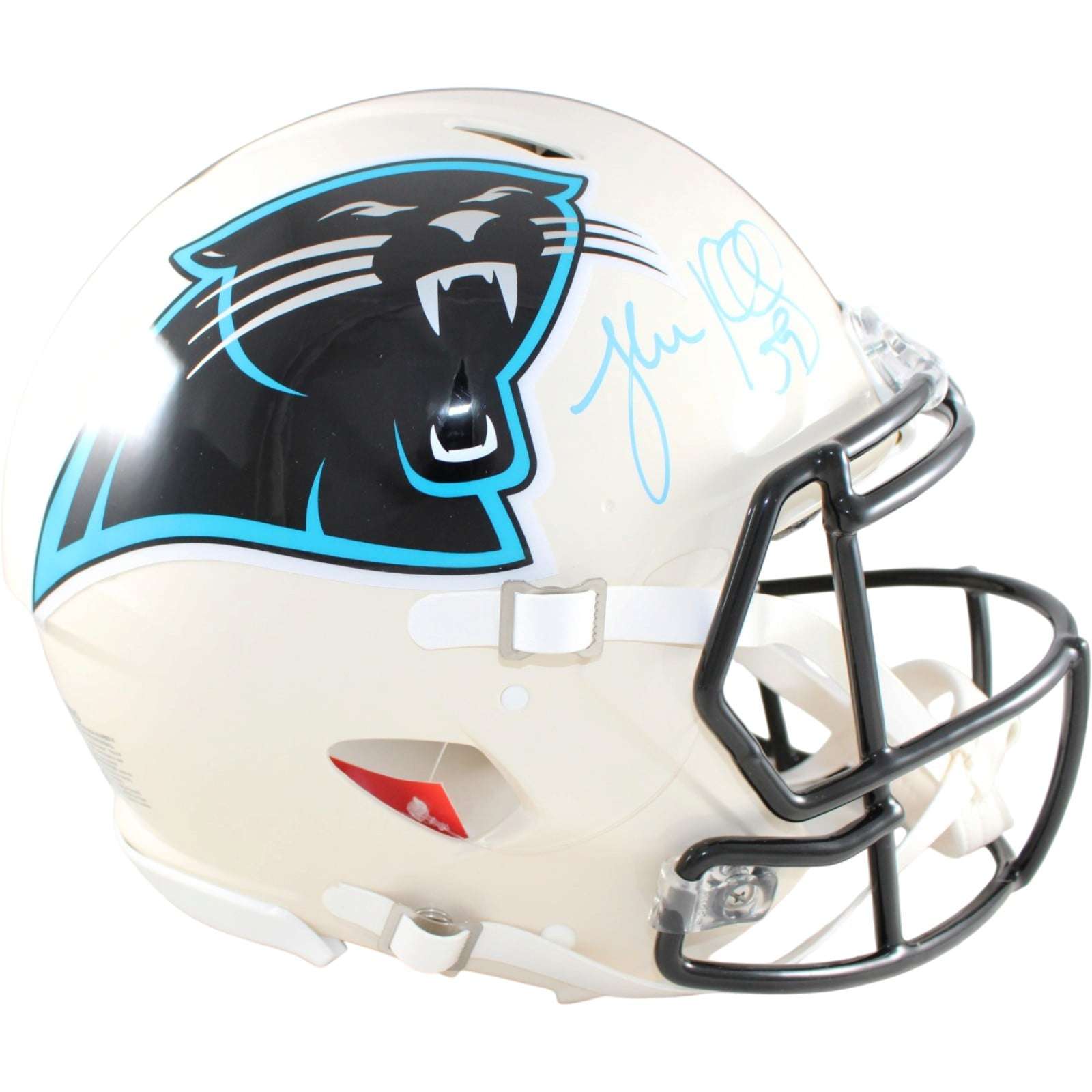 Luke Kuechly Signed Carolina Panthers Helmet Proline Retro Beckett WIT 58771