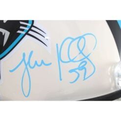 Luke Kuechly Signed Carolina Panthers Helmet Proline Retro Beckett WIT 58771