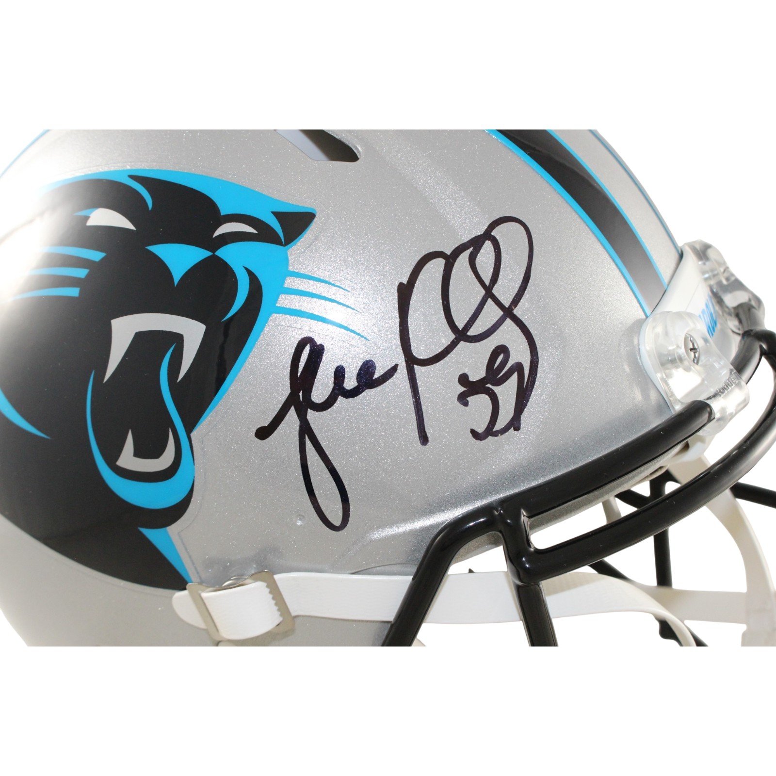 Luke Kuechly Autographed Carolina Panthers Authentic Helmet Beckett WIT 56874 2 Luke Kuechly Autographed Carolina Panthers Authentic Helmet Beckett WIT 56874