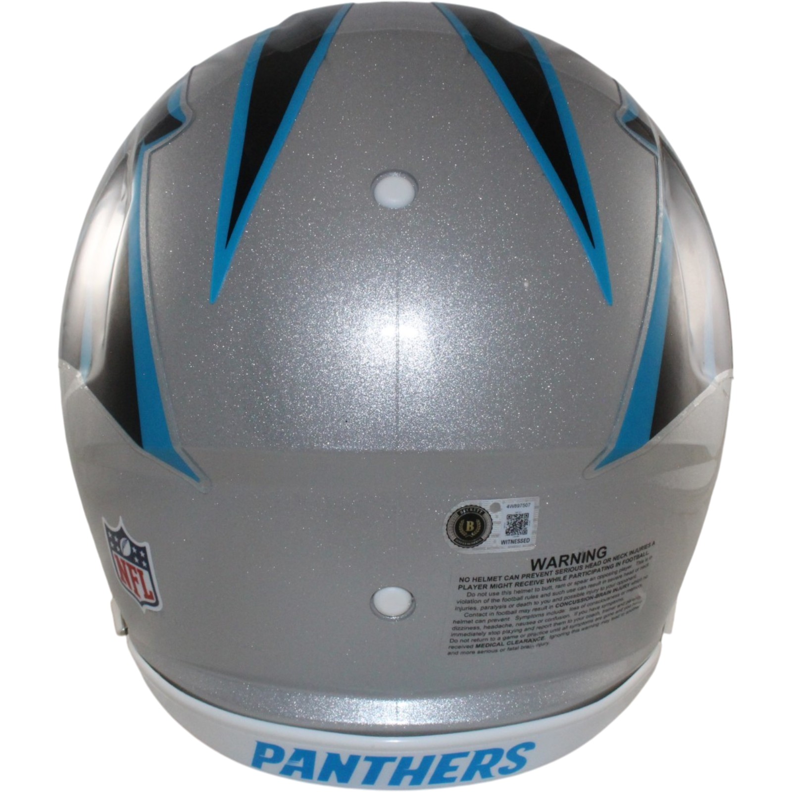 Luke Kuechly Autographed Carolina Panthers Authentic Helmet Beckett WIT 56874 4 Luke Kuechly Autographed Carolina Panthers Authentic Helmet Beckett WIT 56874