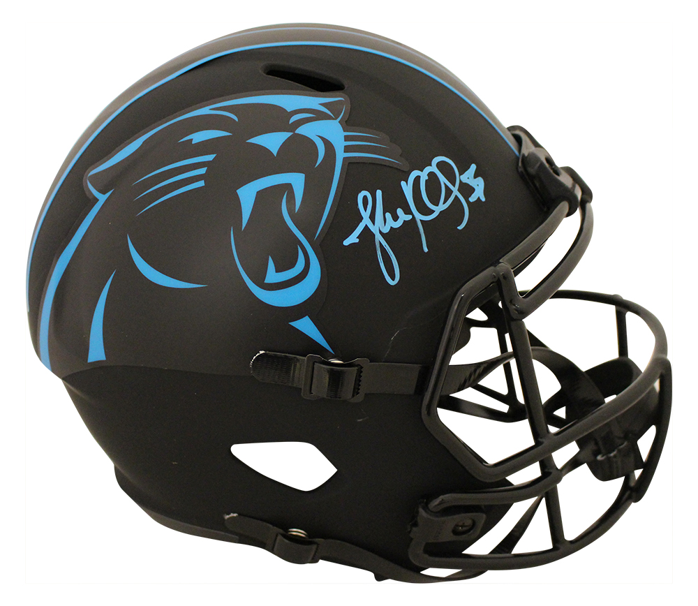 Luke Kuechly Autographed/Signed Carolina Panthers F/S Eclipse Helmet BAS 28270