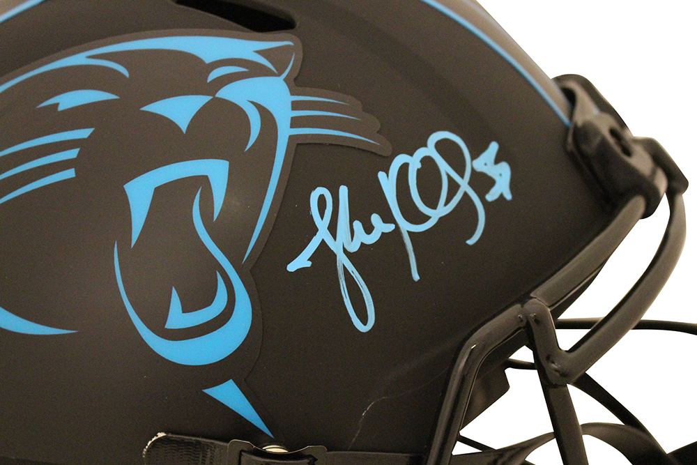 Luke Kuechly Autographed/Signed Carolina Panthers F/S Eclipse Helmet BAS 28270