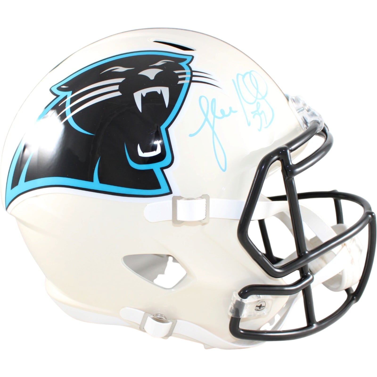 Luke Kuechly Signed Carolina Panthers Helmet F/S Replica Retro Beckett W 58782