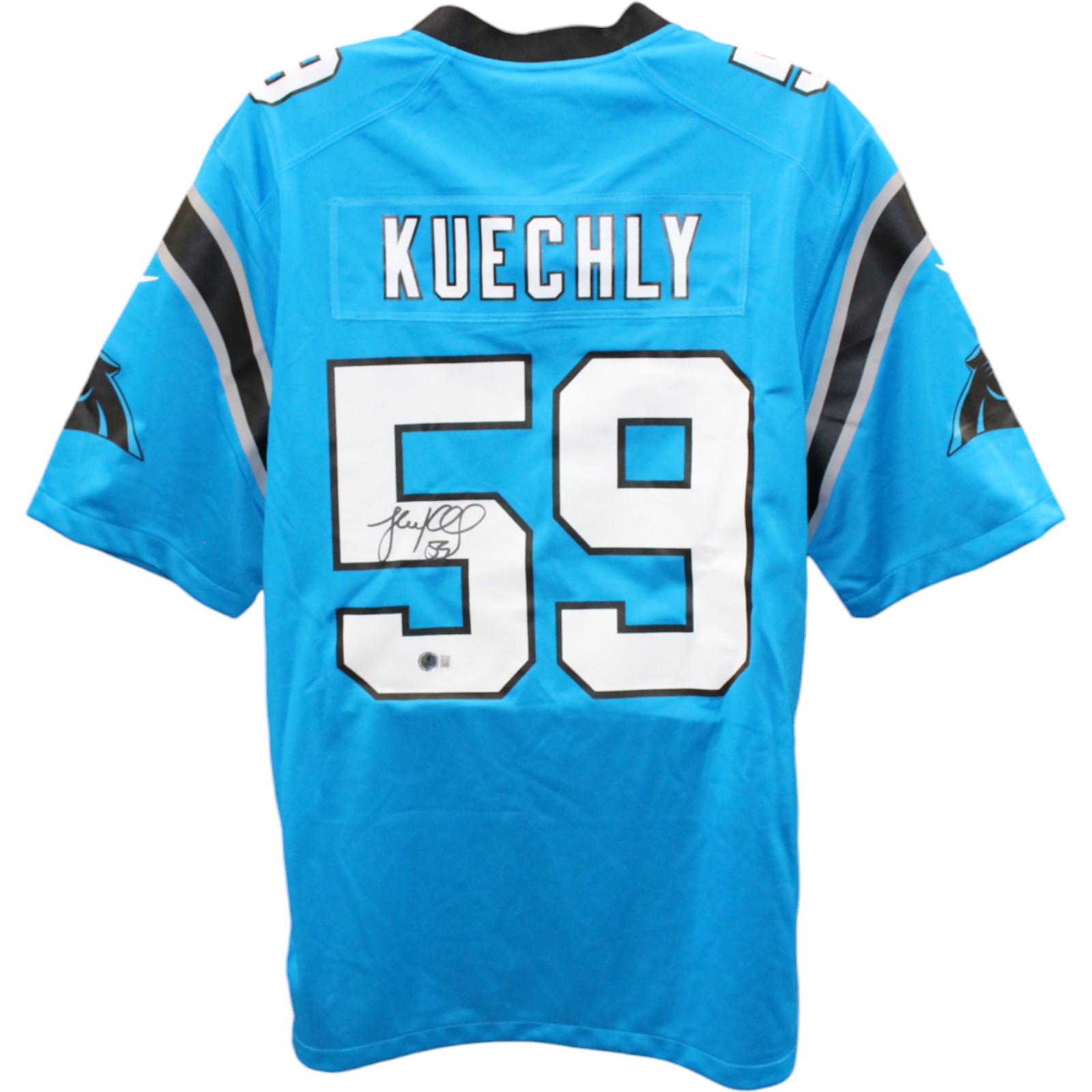 Luke Kuechly Signed Carolina Panthers Blue Nike Jersey Beckett 44952 Denver Autographs