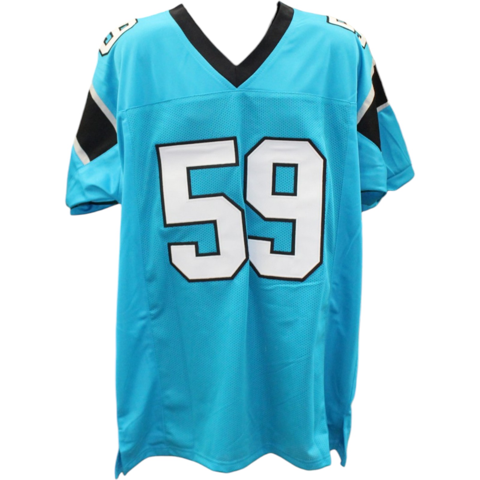 Luke Kuechly Autographed Pro Style Sz XL Blue Jersey Beckett Witness 57912 4 Luke Kuechly Autographed Pro Style Sz XL Blue Jersey Beckett Witness 57912