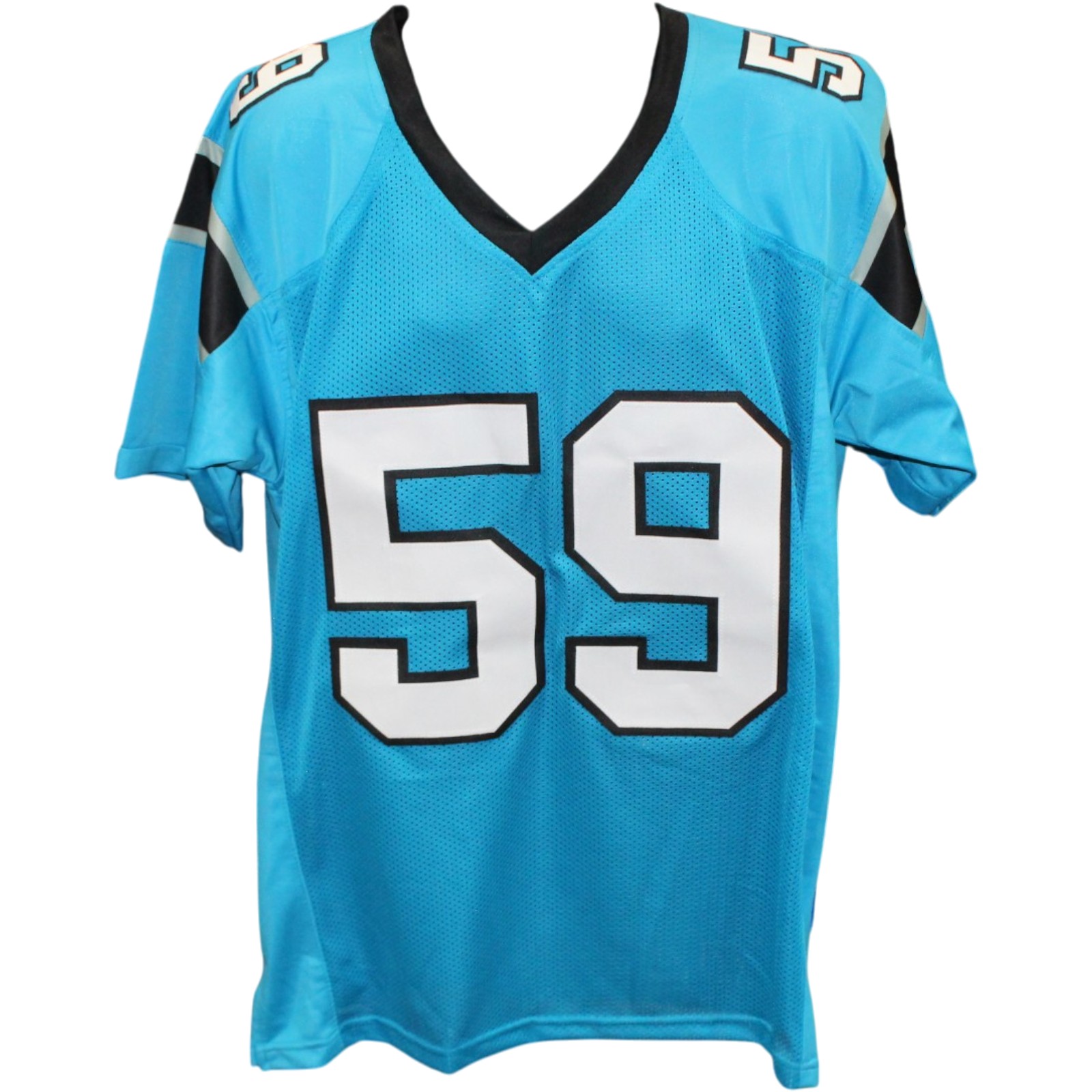 Luke Kuechly Autographed Pro Style sz XL Teal Jersey HOF Beckett Witness 56891 4 Luke Kuechly Autographed Pro Style sz XL Teal Jersey HOF Beckett Witness 56891