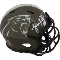 Luke Kuechly Autographed Carolina Panthers 22 STS Mini Helmet Beckett 40207