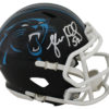 Luke Kuechly Autographed Carolina Panthers Black Matte Mini Helmet BAS 25471