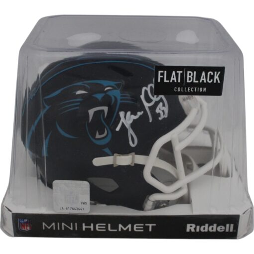 Luke Kuechly Autographed/Signed Carolina Panthers Black Matte Mini Beckett 25471