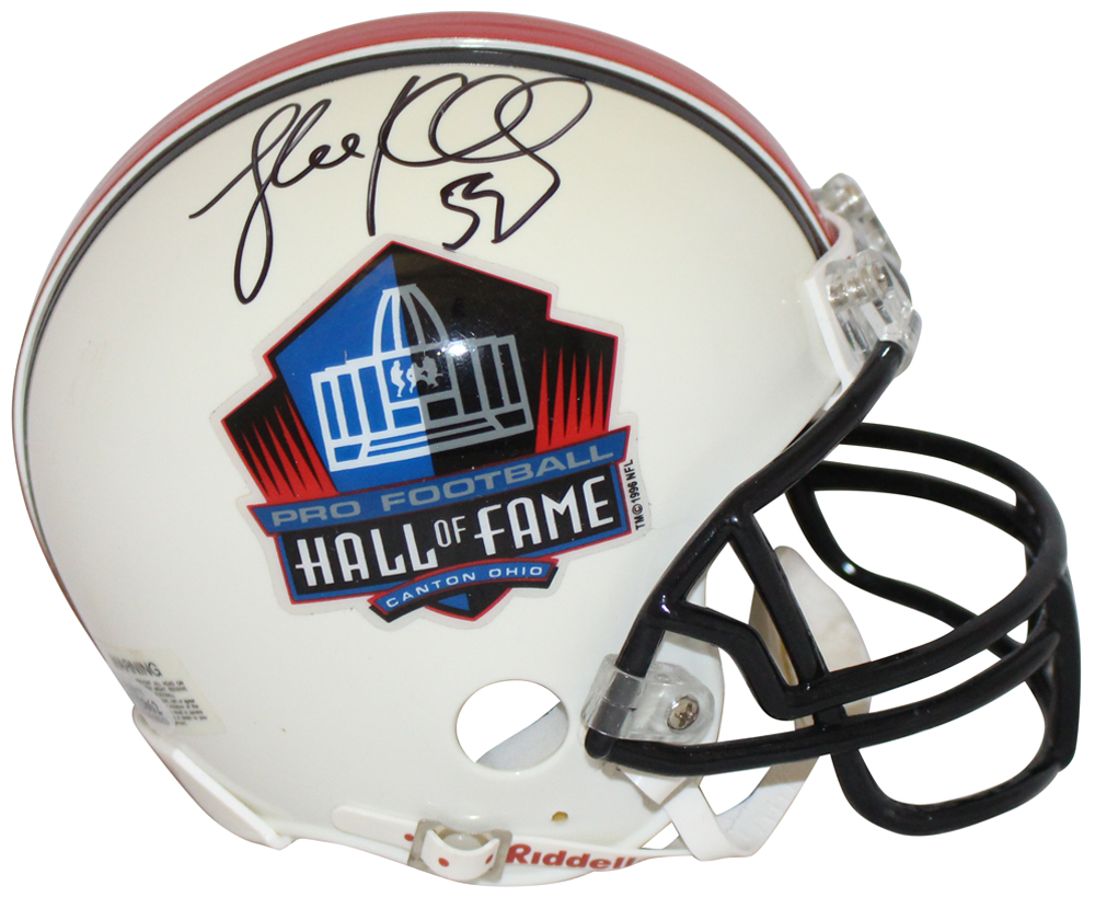 Luke Kuechly Autographed/Signed Hall Of Fame Mini Helmet BAS 31884