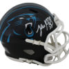 Luke Kuechly Autographed Carolina Panthers Black Matte Mini Helmet JSA 24936