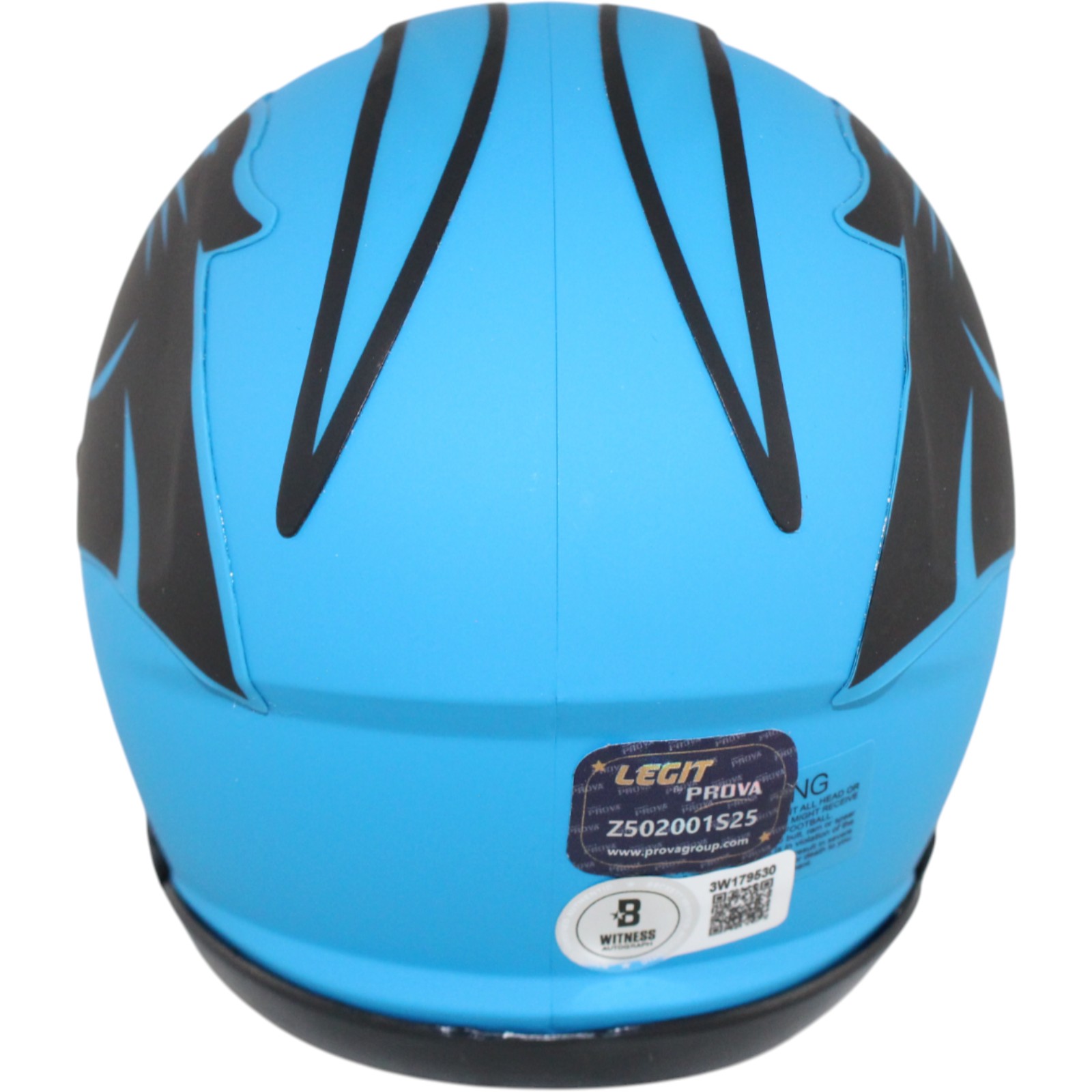 Luke Kuechly Autographed/Signed Carolina Panthers Rave Mini Helmet Beckett 51635 3 Luke Kuechly Autographed/Signed Carolina Panthers Rave Mini Helmet Beckett 51635